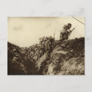 Over de top. briefkaart