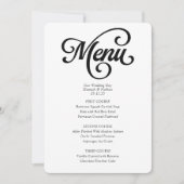 Over de Top Menu Bruiloft (Voorkant)