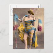 Over de top patriottisch briefkaart (Voorkant / Achterkant)