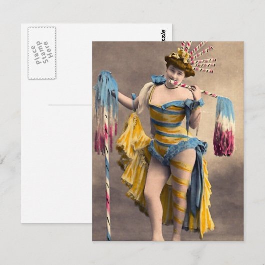 Over de top patriottisch briefkaart (Voorkant / Achterkant)