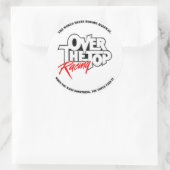 Over de Top Racing Zap Ronde Sticker (Tas)