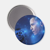 Over de Torch, John F. Kennedy Barack Obama Magneet (Voorkant / Achterkant)