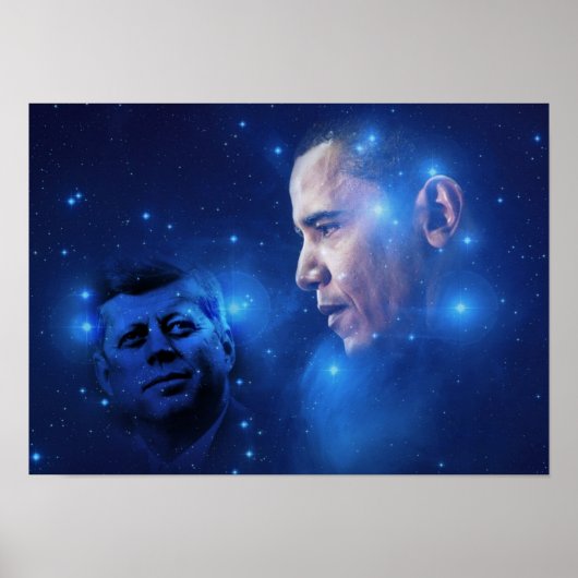 Over de Torch, John F. Kennedy Barack Obama Poster (Voorkant)