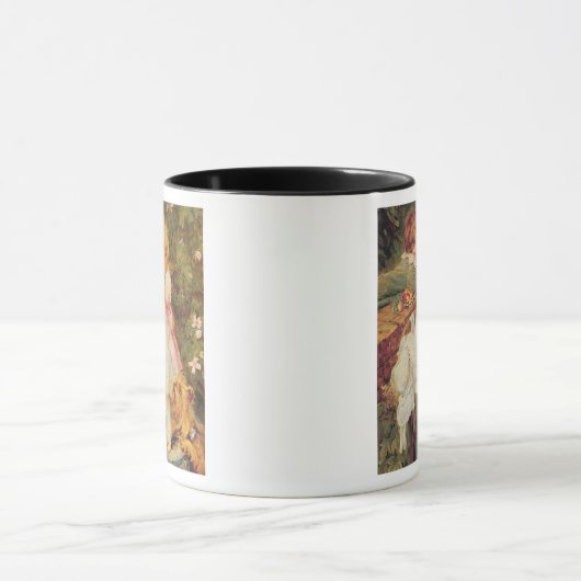 Over de tuinmuur mok (Midden)