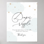 Over de Twinkle Star Diaper Raffle Sign Poster (Voorkant)