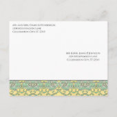 over de uitnodiging tot gouden bruiloft briefkaart (Achterkant)