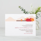 Over de uitnodiging tot het Boerderij huwelijk (Staand voorkant)