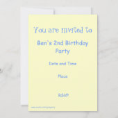 Over de uitnodiging van de Moon-partij (Achterkant)