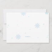 over de uitnodiging van de partij Slopes Birthday (Achterkant)