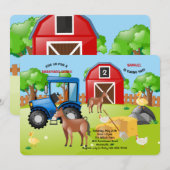 Over de uitnodiging van het Boerderij (Voorkant / Achterkant)