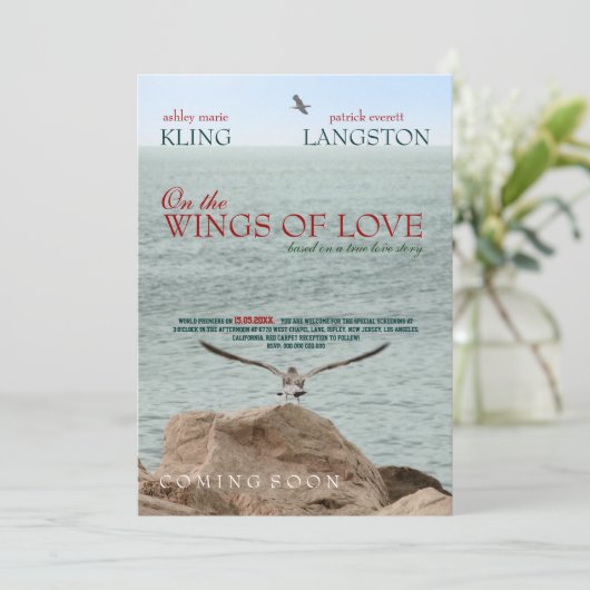 Over de uitnodiging van het huwelijk (Staand voorkant)