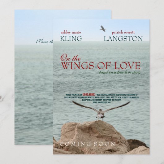 Over de uitnodiging van het huwelijk (Voorkant / Achterkant)