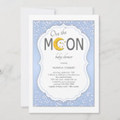 Over de uitnodiging voor het Baby shower Moon (Voorkant)