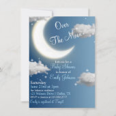 Over de uitnodiging voor het Baby shower Moon (Voorkant)