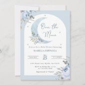 Over de uitnodiging voor het Baby shower Moon (Voorkant)