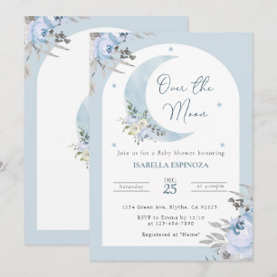 Over de uitnodiging voor het Baby shower Moon