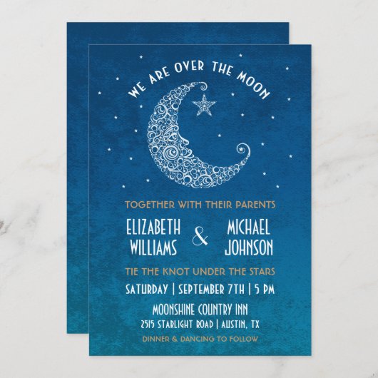 Over de uitnodiging voor het huwelijk (Voorkant / Achterkant)