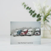 Over de vrachtwagenchauffeur briefkaart (Staand voorkant)