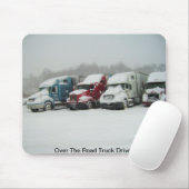 Over de vrachtwagenchauffeur muismat (Met muis)