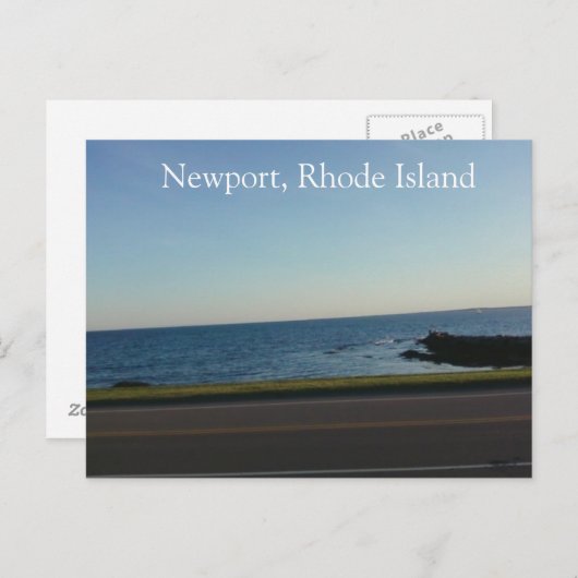 Over de weg in Newport, Rhode Island Briefkaart (Voorkant / Achterkant)