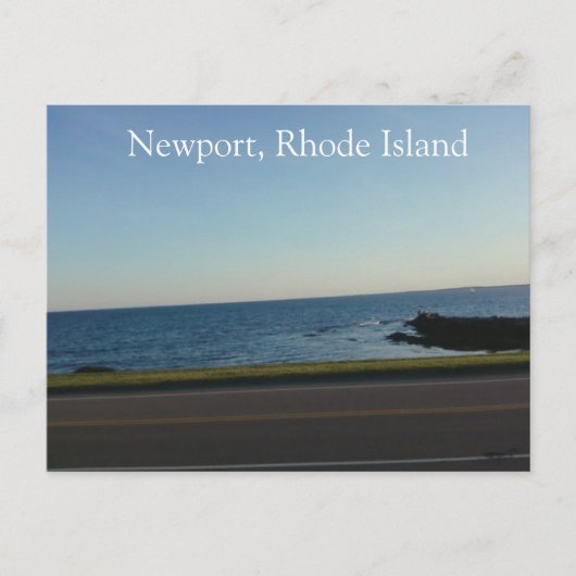 Over de weg in Newport, Rhode Island Briefkaart (Voorkant)