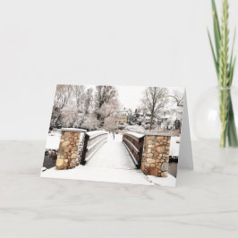 Over de winter van de brug kaart