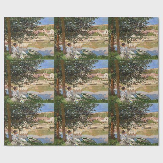 Over de Zijnbank door Monet Cadeaupapier (Vlak)