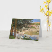 Over de Zijnbank door Monet Kaart (Gele Bloem)