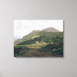 Over de Zweedse kust, 1828 Canvas Afdruk