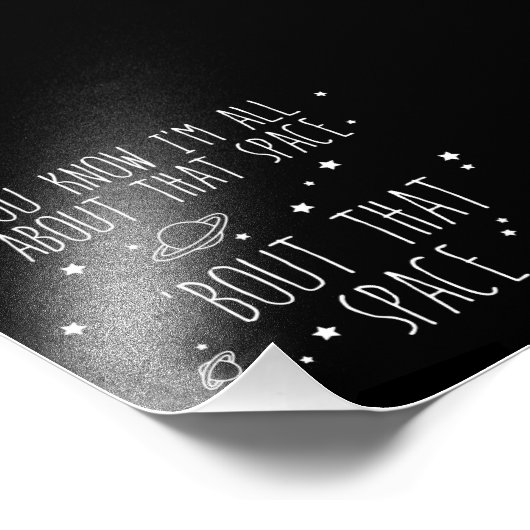 Over die ruimte, over die ruimte foto afdruk (Hoek)