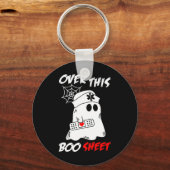 Over dit boek Blad Leuk Spook Verpleegster Hallowe Sleutelhanger (Voorkant)