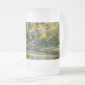 Over Dogwood Creek Frosted Glass Beer Mok (Voorkant rechts)