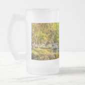 Over Dogwood Creek Frosted Glass Beer Mok (Links)