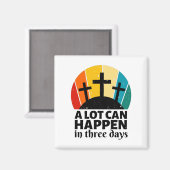 Over drie dagen kan er veel gebeuren magneet (Voorkant / Achterkant)