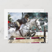 Over Easy Hunter Jumper Show Jumping Briefkaart (Voorkant / Achterkant)