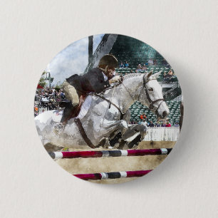 Over Easy Hunter Jumper Show Jumping Ronde Button 5,7 Cm