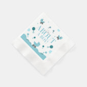 Over een Boy Baby shower Invite Gift Bag Servet (Hoek)
