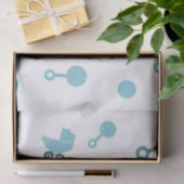 Over een Boy Baby shower Invite Gift Bag Tissuepapier (Geschenk)