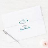 Over een Boy Baby shower Uitnodigen Sticker (Envelop)