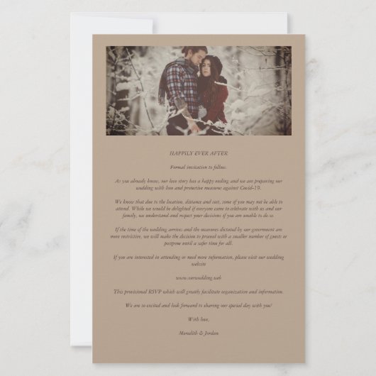 over een budgetweddenschap in het Rustic Mountain  (Achterkant)