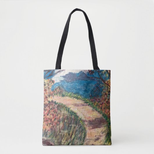 Over een pad lopen tote bag (Voorkant)