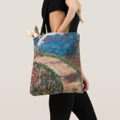Over een pad lopen tote bag (Dichtbij)
