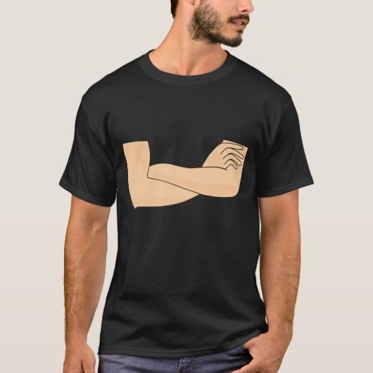 Over elkaar geslagen armen t-shirt (Voorkant)