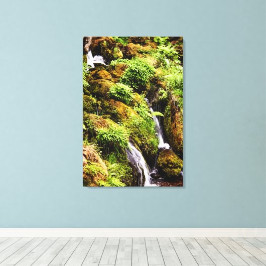 Over en onder canvas afdruk (Insitu (Houten vloer))