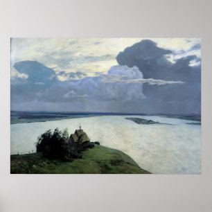 Over Eternal Quiet door Isaac Levitan Poster