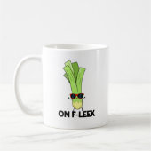 Over Fleek Funny Veggie Leek Pun Koffiemok (Links)