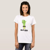 Over Fleek Funny Veggie Leek Pun T-shirt (Voorkant volledig)