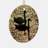 Over Golden Pond Keramisch Ornament (Rechts)