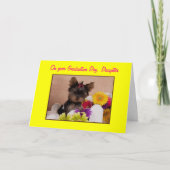 OVER HET AFSTUDEREN VAN ONZE DOCHTER KAART (Voorkant)