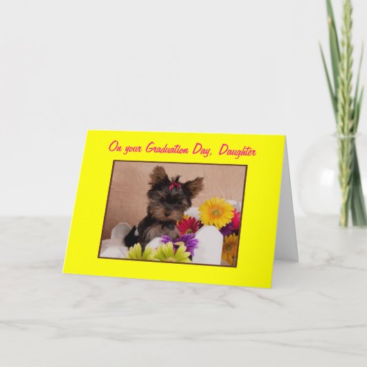 OVER HET AFSTUDEREN VAN ONZE DOCHTER KAART (Voorkant)